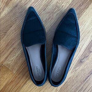 Sperry Women's Black Pointed Loafers